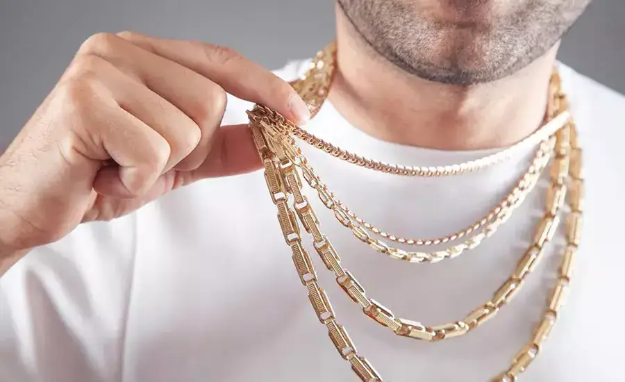 men gold chains